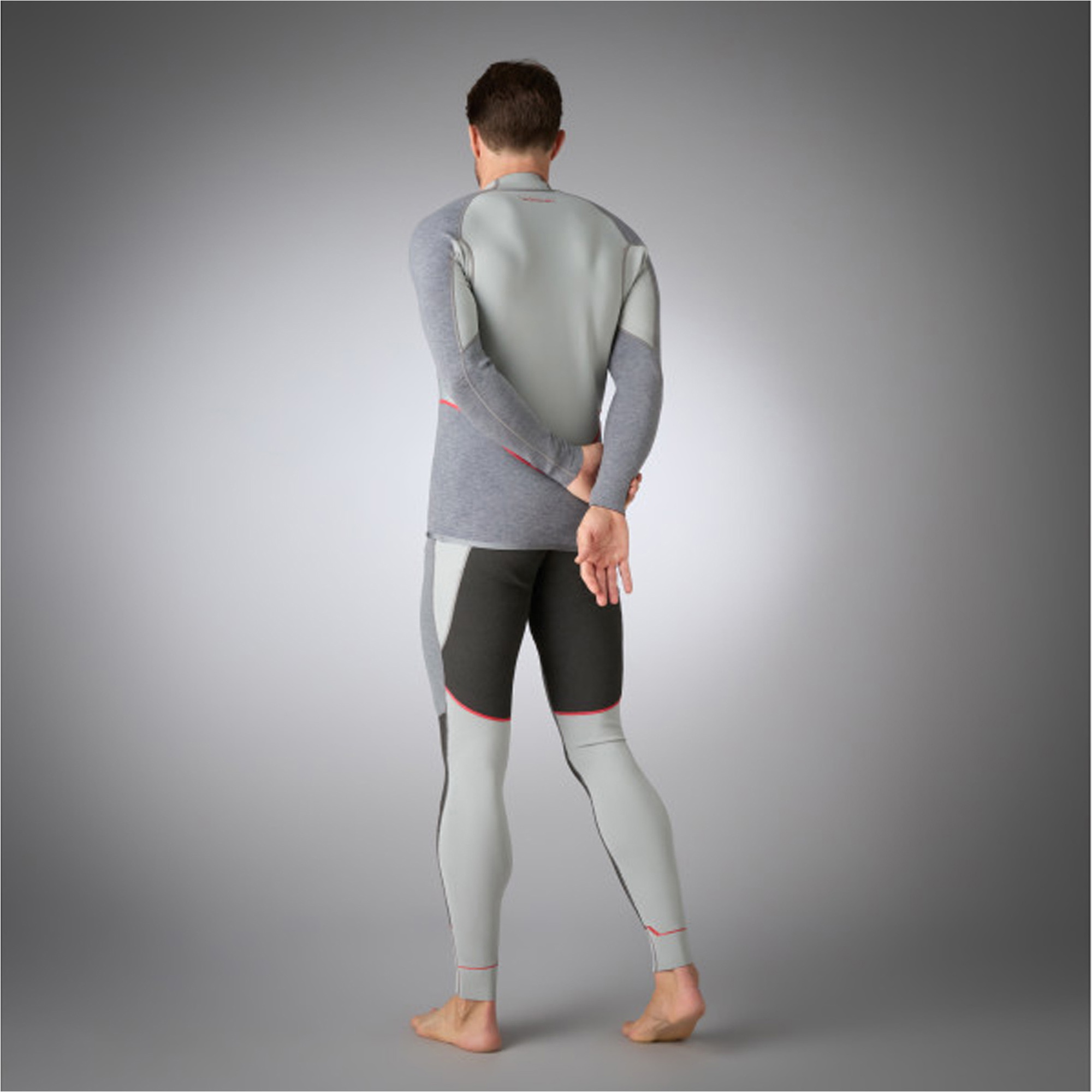 2026 Musto Mens Flexlite Vapour 1.0 Long Sleeve Wetsuit Top 82068 - Grey Marl